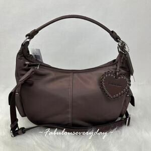 Coach Cargo Shoulder Bag Crossbody In rPET/Silver/Maple CDU54 NWT